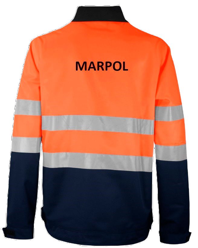 Cazadora combi AV marinonaranja - WR265 trasera