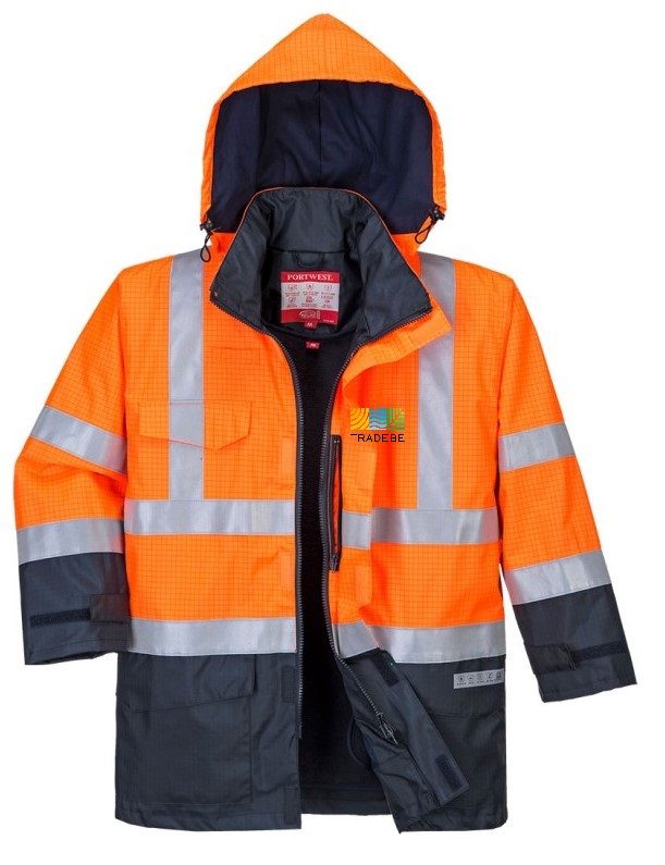Parka BIZFLAME multinorma AV marinonaranja - S779 Delante