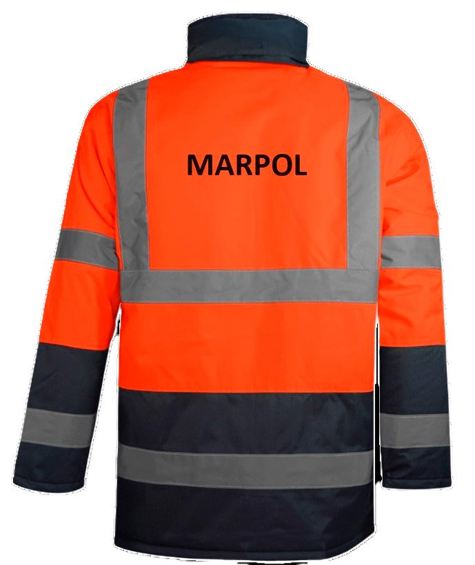 Parka combi AV marinonaranja - WR202 Trasera
