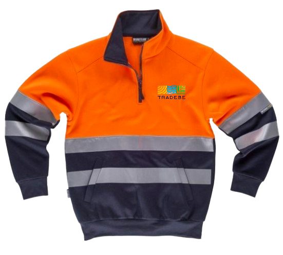 Sudadera combi AV marinonaranja - C9035 Delantera