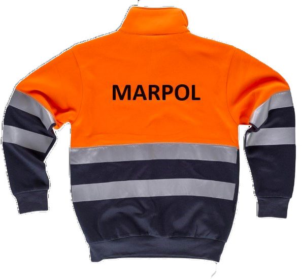 Sudadera combi AV marinonaranja - C9035 Tracera